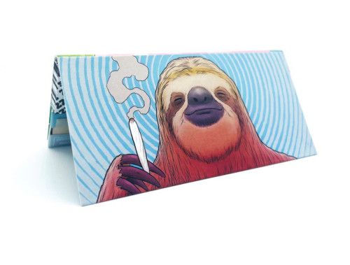 ZZZ's - 20pk "Stoner Sloth" Rolling Papers and Tips, King Size, Retail Display