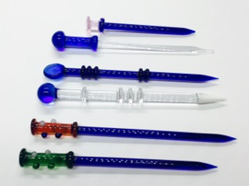 6 SirEEL Skull Spine Glass & Anodized Steel Dab Tool