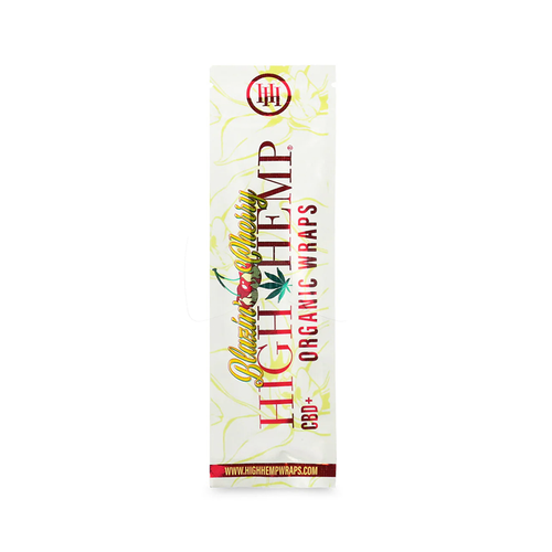 High Hemp Wraps Organic BLAZIN CHERRY | 25 Pouches per Box | 2 Wraps per Pouch