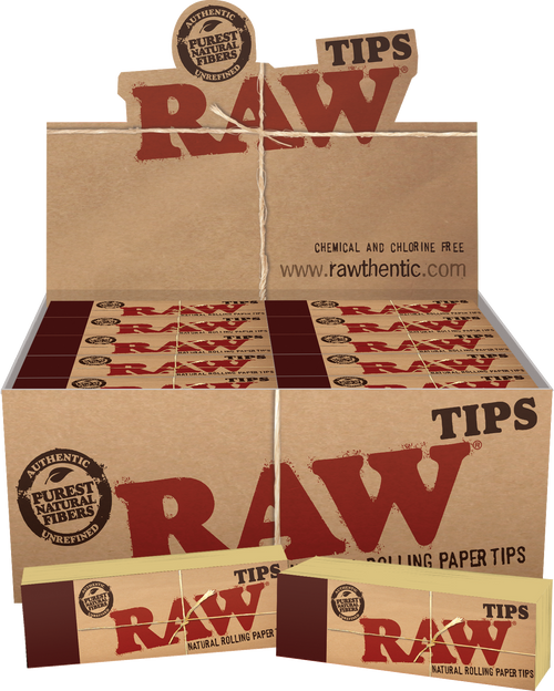  Raw Natural Paper Tips, Brown, Pack of 50 : Health