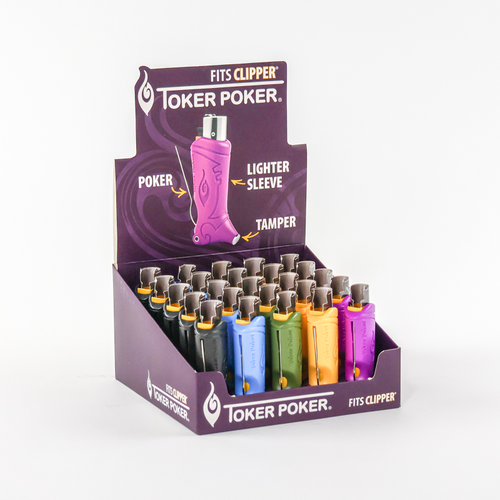 Toker Poker - 25ct, CLIPPER version, Assorted Colors May Vary