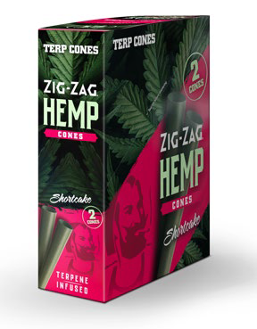 Zig-Zag - 15pk Terpene Infused Hemp Cones, Shortcake 2ct