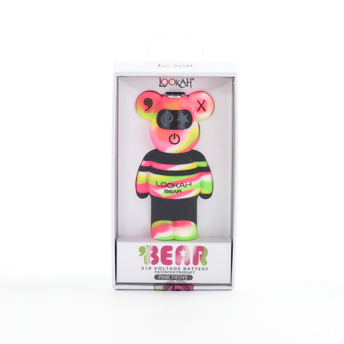 Leabear カラフルプラッシュベア 5体セット Lookah Bear 500mAh Variable Voltage 510 Battery | Pink TieDye