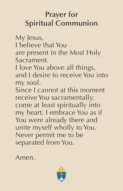 Spiritual Communion Cards