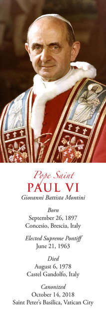 Pope Paul VI Bookmark