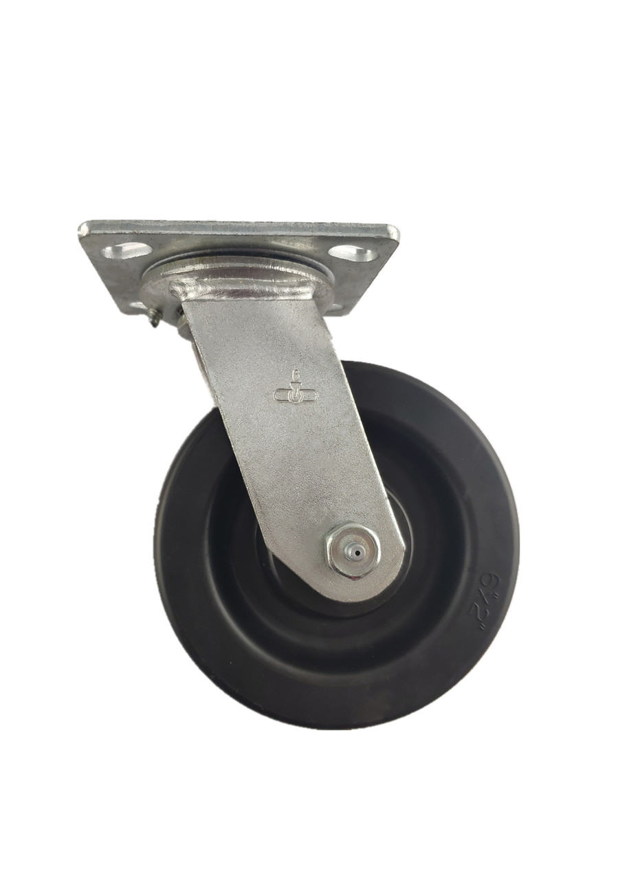 6660-01-XDP | POLYOLEFIN SWIVEL PLATE CASTER 6