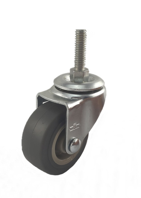 3020-21-TRP | THERMOPLASTIC RUBBER SWIVEL STEM CASTER 2" X 7/8"