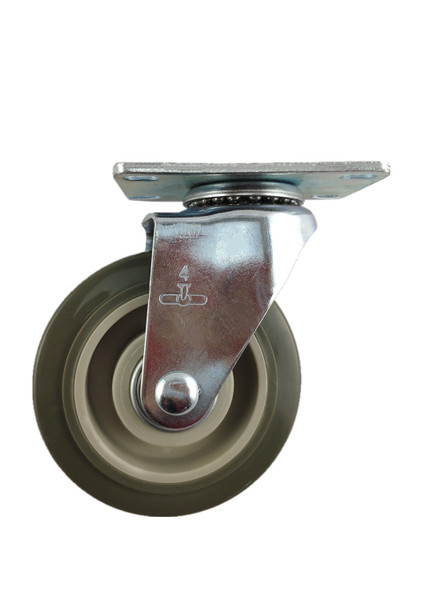 3840-01-PPBG | POLYURETHANE ON POLYOLEFIN SWIVEL PLATE CASTER 4" X 1-1/4"