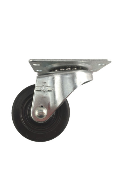 4020-01-HR | HARD RUBBER SWIVEL PLATE CASTER 2" X 1"