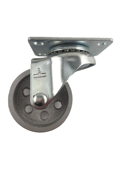 5030-01-STL | CAST IRON SWIVEL PLATE CASTER 3" X 1-1/4"