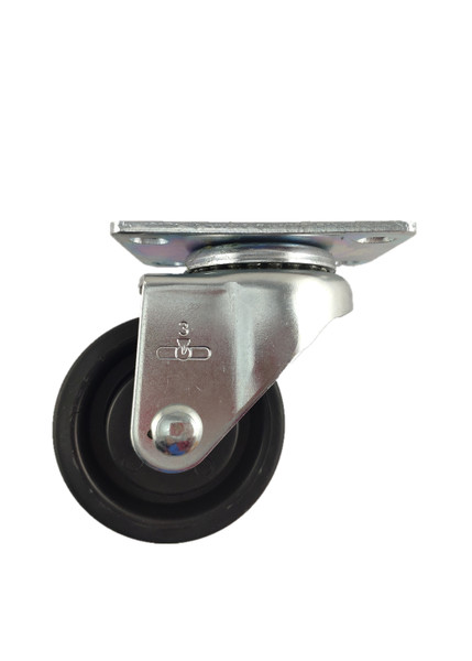 5630-01-XDPO | POLYOLEFIN SWIVEL PLATE CASTER 3" X 1-13/16"