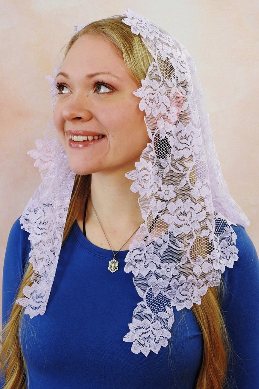 Floral Lace Mantillas with Longer Sides - Veils by Lily