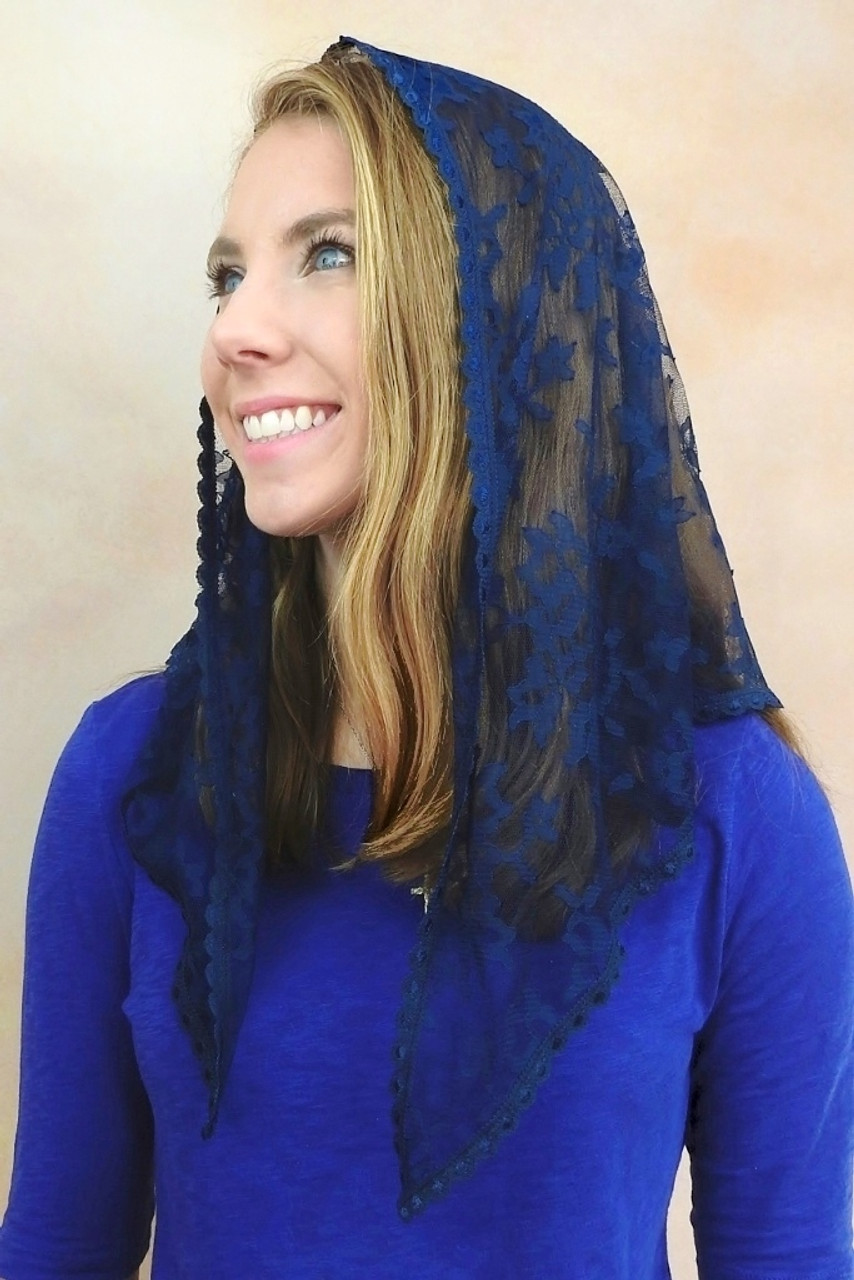 St. Monica Cotton Triangle Veils - Veils by Lily