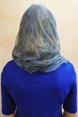 French Lace Pearl Infinity Veils