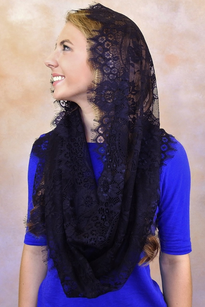 Eyelash Lace Infinity Veils Veils by Lily