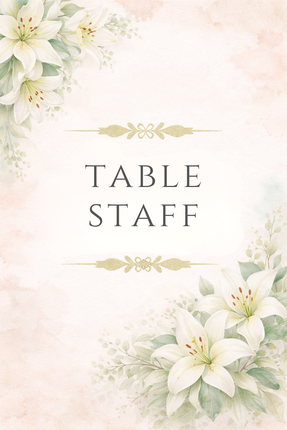 Add Table Staff