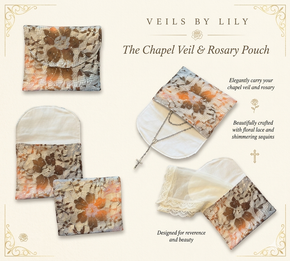 Store and Protect Your Chapel Veil in a Sturdy and Beautiful Prayer Pouch.