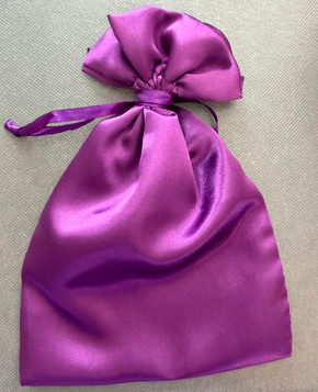 Amethyst Satin Chapel Veil Bag