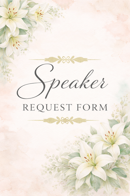 Speaker Request Form