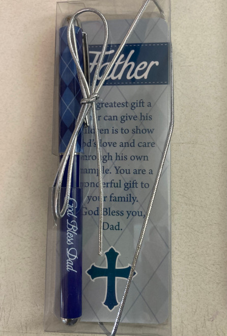 God Bless Dad Pen and Bookmark Set 