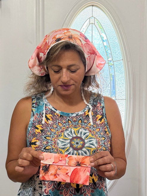 Blossoming Veil with Ties ... and Small Prayer Pouch