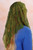 Olive Green
"Woman wearing a long floral lace Catholic mantilla"