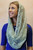 Sage Green Infinity - Continuous Loop Catholic Veil that Envelopes You in Soft Chantilly Lace