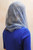 Marian Blue French Lace Pearl Infinity Veil