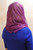 Fuchsia French Lace Pearl Infinity Veil