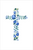 Cross with Blue Flowers