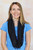 Veils by Lily's Soft Floral Bouquet Infinity in black, can also be worn as a scarf making it very versatile. 