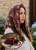 July Birthstone Bundle in Ruby - July Birthstone Mantilla Gift Set in Ruby Red featuring a Catholic Chapel Veil, Rosary, and Veil Bag