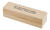 Closed wooden pregnancy test announcement keepsake box.