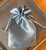 6"x9"   Organza Chapel Veil Bag  Heirloom Silver