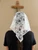 FB LIVE: "April Trinity Veil" with 3 inch  Sewn-in Metal Comb.