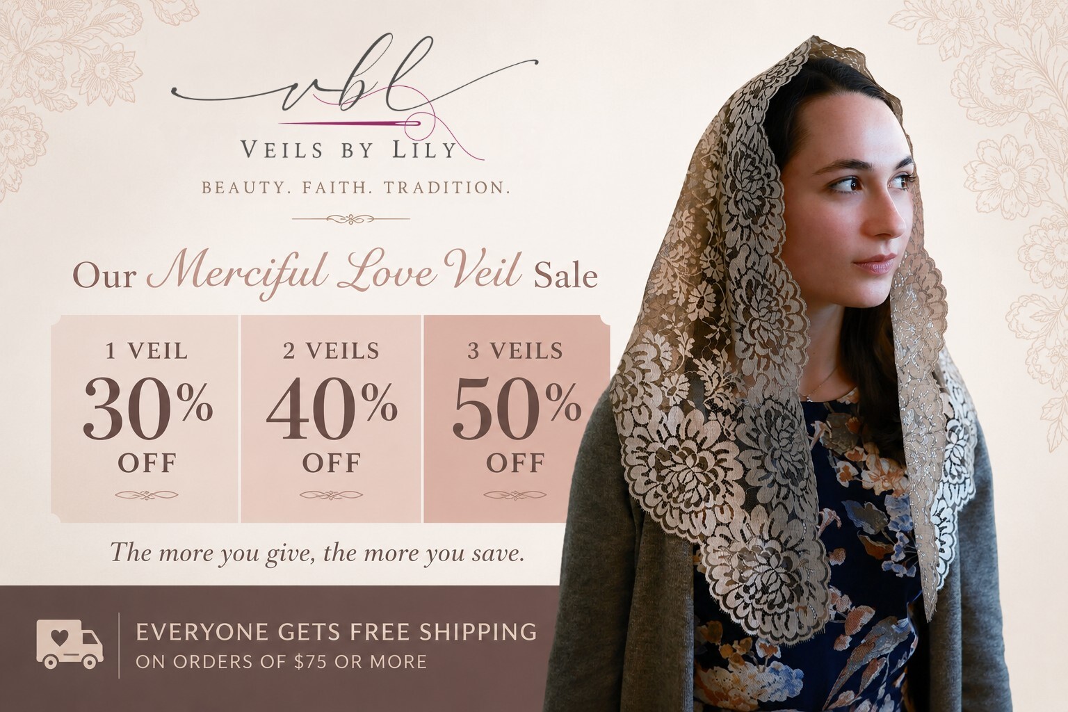 Our Merciful Love Veil Sale