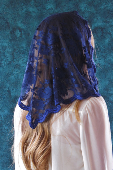 St. Monica Cotton Triangle Veils - Veils by Lily