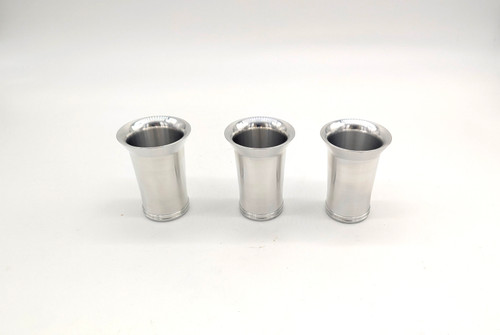 Intake "trumpets" milled out of a solid block of billet aluminum Intake "trumpets" milled out of a solid block of billet aluminum