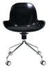 Zamoo guest chair on casters Black