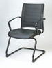 Europa Guest Chair Black Titanium Frame