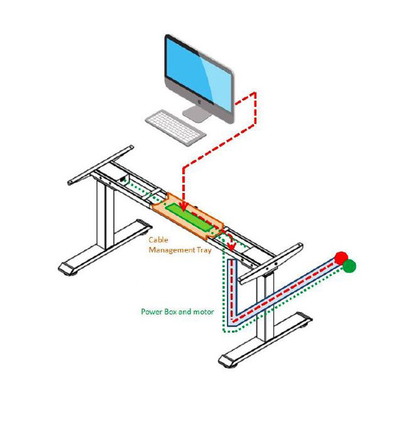 Teo Cable Management Tray