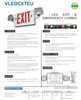 VLEDCXTEU   LED Exit and Emergency Combination Signs