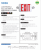 VCEU   Low Profile All LED Exit and Emergency Combination Sign
