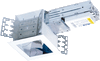 The VLEDH-S55, Square 5”X5” fixture is designed for accent lighting and is provided with a solid state LED engine with integrated aluminum heat sink. The dual reflector system provides excellent cutoff. The electronic, Universal driver is isolated for reliability on the junction box and can be accessed from below the ceiling. Offered in three wattages, 14W, 23W and 30W, the luminaire has a rated LM70 life of 50,000 hours and has high efficacy for long term energy savings. Suitable for Wet Locations.