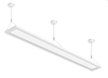 The suspended Up/down LED Luminaire is a commercial pendant lighting fixture utilizing an advanced LED optical system to achieve superior performance. The unique design is nearly transparent luminaire when off and excellent uniformity and efficiency when on, reaching 55% downlighting and 45% uplighting distribution, making the illusion of the light floating in mid-air, included UL Recognized constant current driver which support 0-10V dimming and step dimming, suitable for indoor lighting.