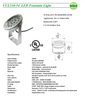 VEUL36-54W    54 Watt LED RGB-DMX Fountain Light