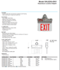 Hazardous Location LED Edgelit Exit Sign