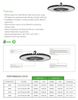 200 to 350 Watt Round LED Highbay Light