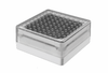 ED Type: Lumileds

Power Rating:  0.5W

Color Temperature: 3000K, R, G,B    

Life Span:  ≧50000 hrs    

Housing: PC transparent cover

Dimension: 100x100x47mm    

Weight: 0.5kg    

Battery: 1800mAh    lithium battery 

Charging time: 20hrs (sunny day) 

Discharge time: 3 nights and above (full charged)    

Working Temperature: -10°C ～+45°C

Control: ON/OFF

Ingress Protection: IP67    

Classification: III

Installation: Embedded buried installation