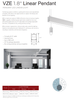 1.8 Inch LED Linear Pendant Light